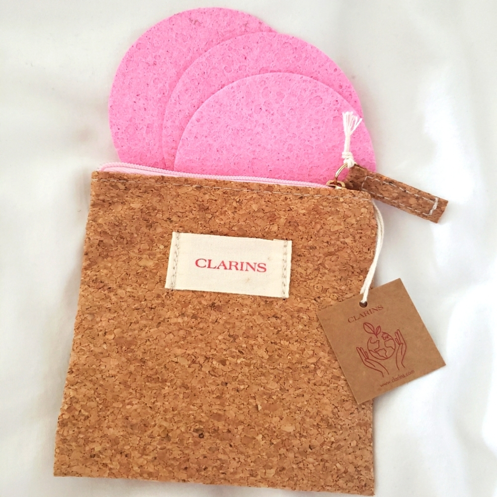 NEW Clarins Cleansing Sponges 3pieces